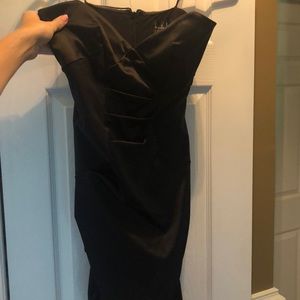 Black Strapless Nicole Miller Collection Dress